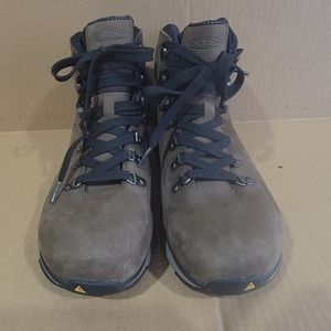 Men's Keen Manchester soft toe brown work boots size 10EE